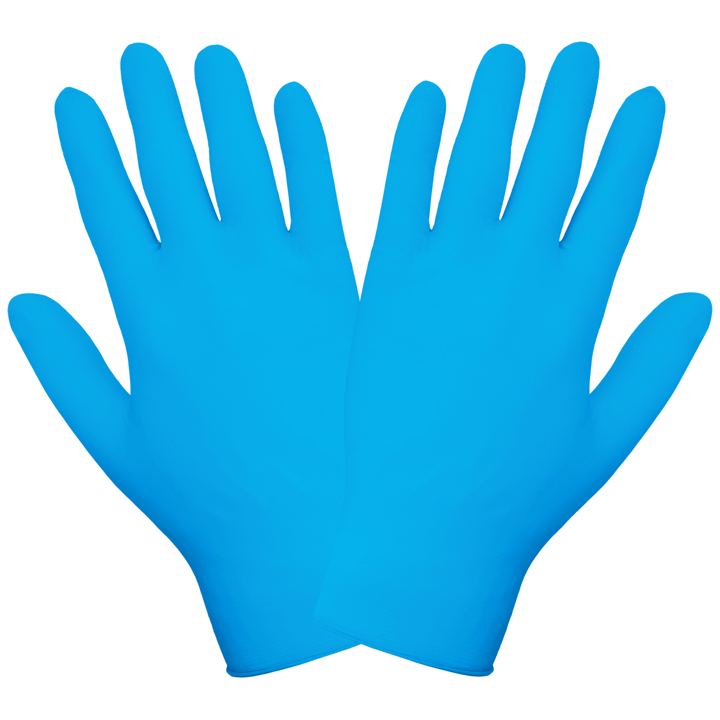 Panther-Guard® Medical-Grade, Powder-Free, Blue Nitrile/Vinyl Blended, 5-Mil, Smooth Finish, 9.5-Inch Disposable Examination Gloves - 405PF