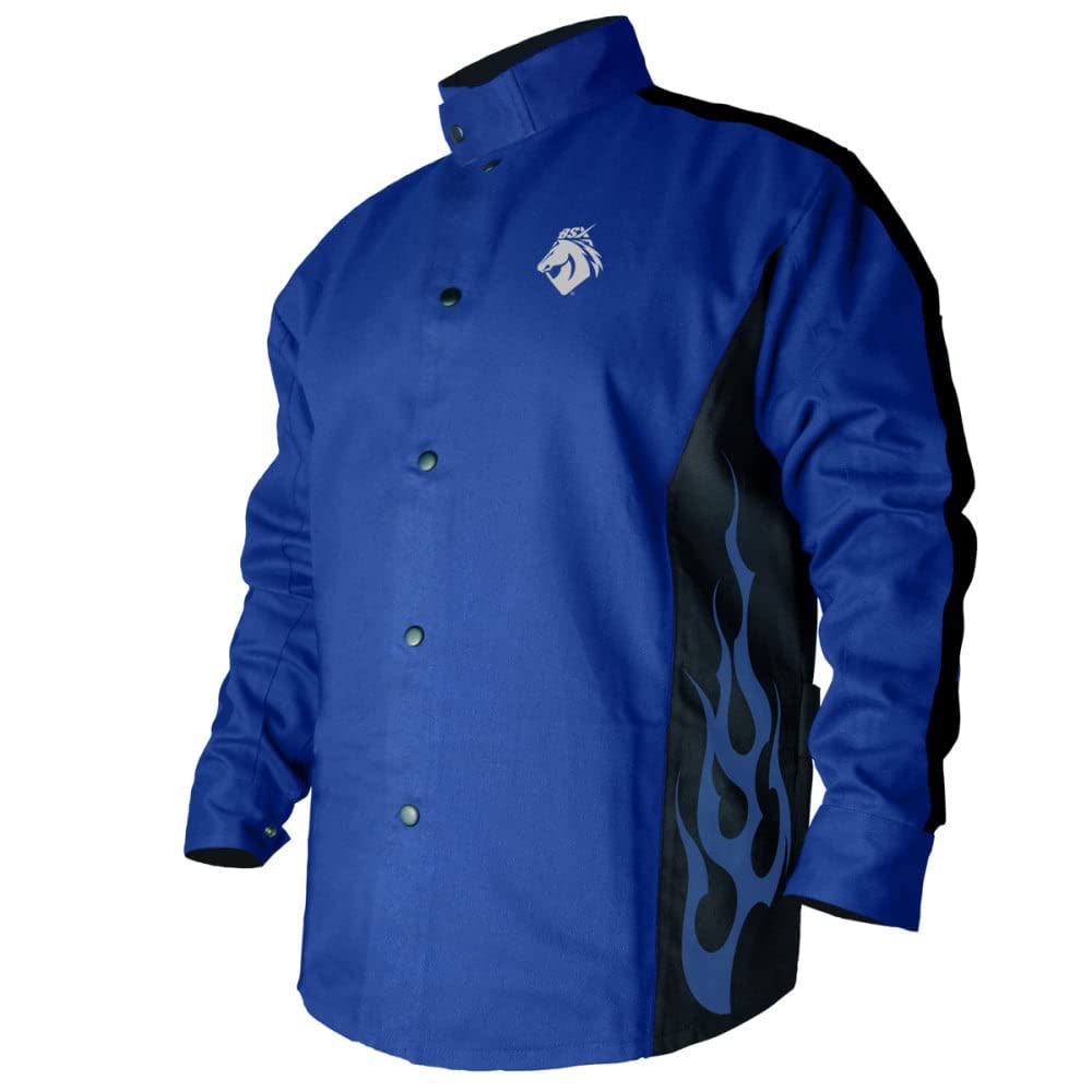 Revco unisex adult Welding jackets, Blue - TS066