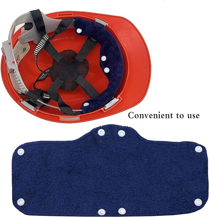 Hard hat sweatbands, Washable Sweat Bands for Hard Hats, Strongly Absorbent Hardhat Sweatband, Reusable Hard Hat Liner for Hard Hats Helmet Comforter Pad -TS063