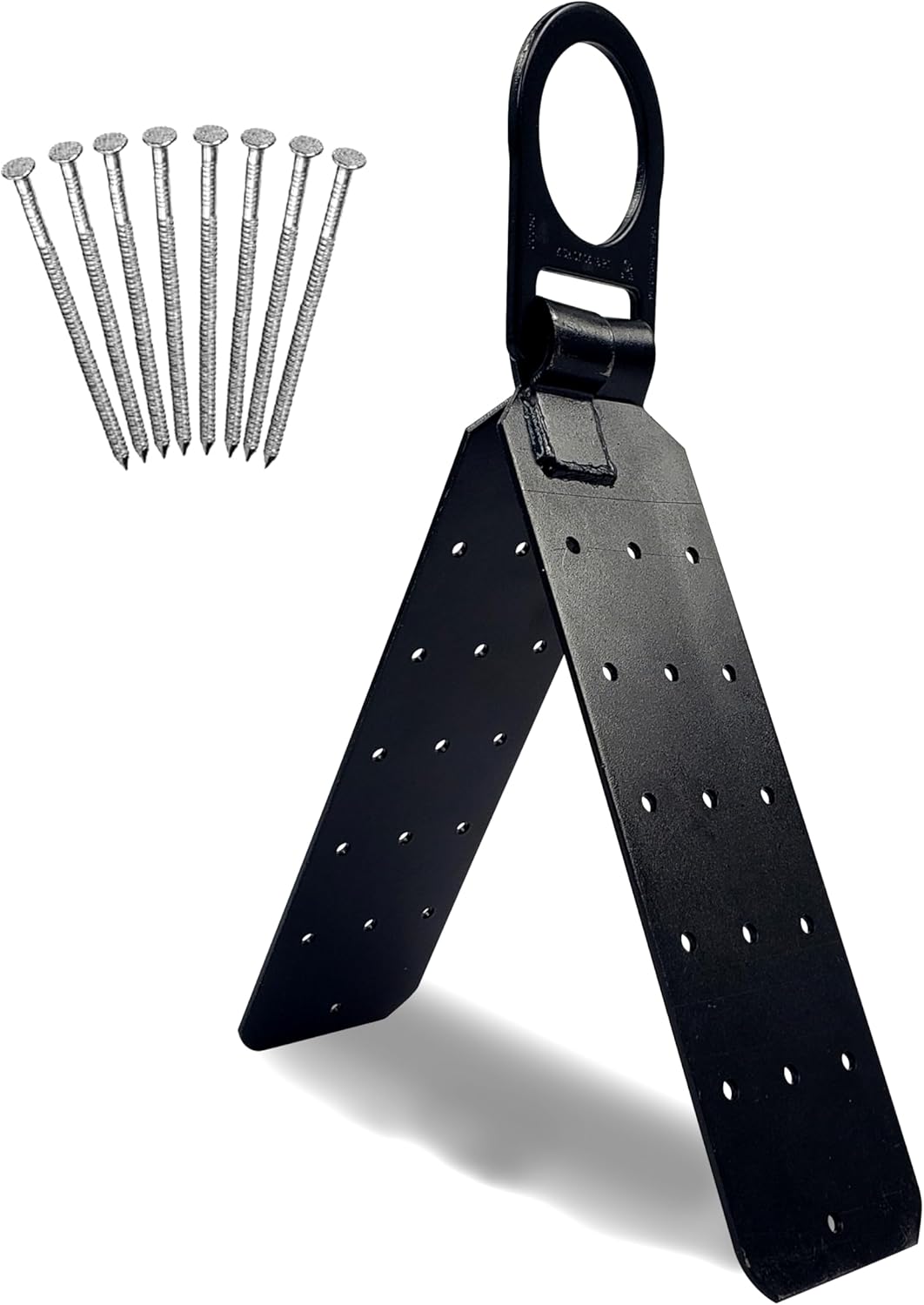 Frontline RO01 Reusable Hinged Roof Anchor | Heavy Duty D-Ring | OSHA & ANSI Compliant | High Strength Alloy Steel | Roofing Anchor with Nails Included- TS081