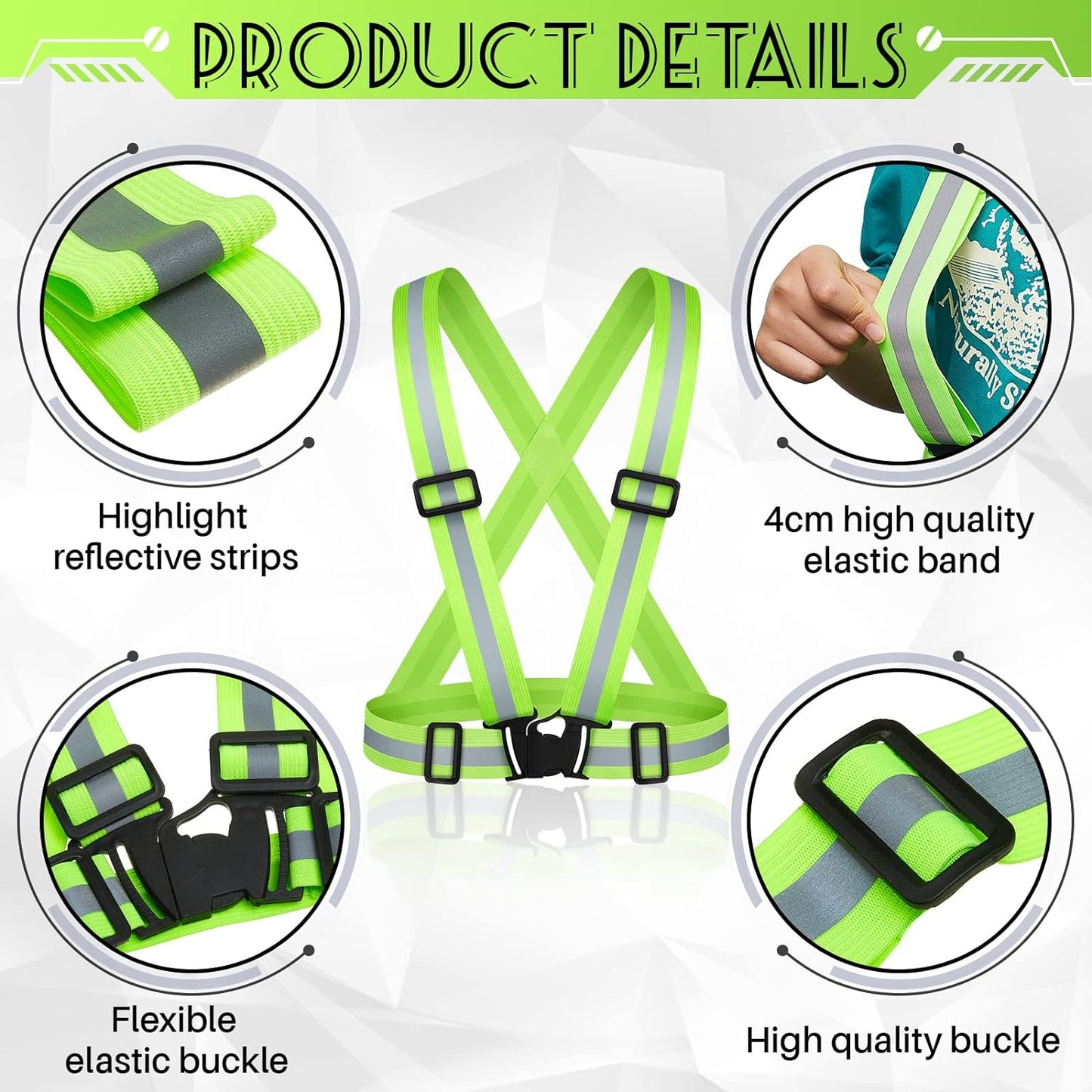 High Viz Suspenders GLO-ES1