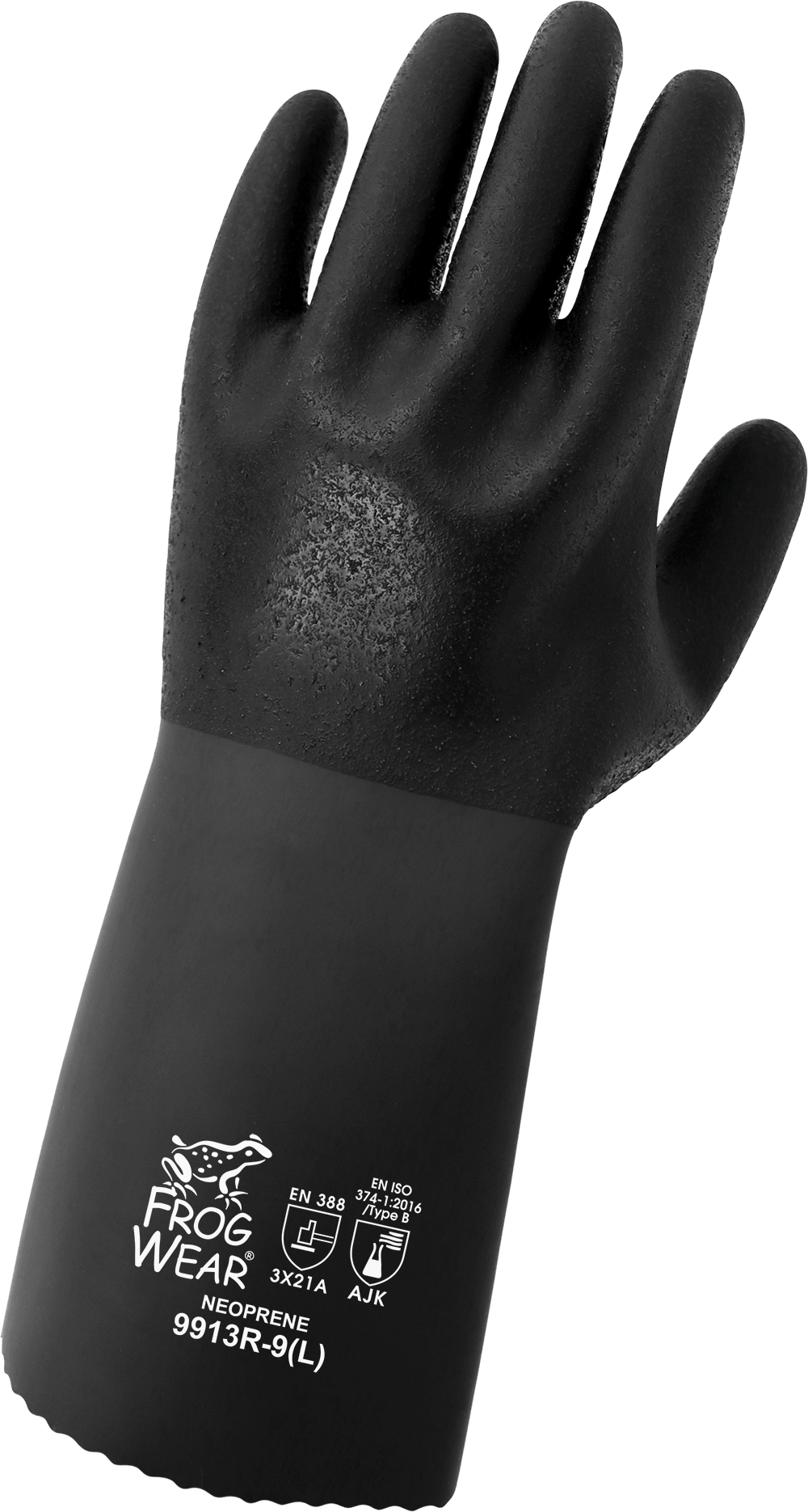 FrogWear® Premium Rough Finish 13-Inch Neoprene Chemical Handling Gloves - 9913R