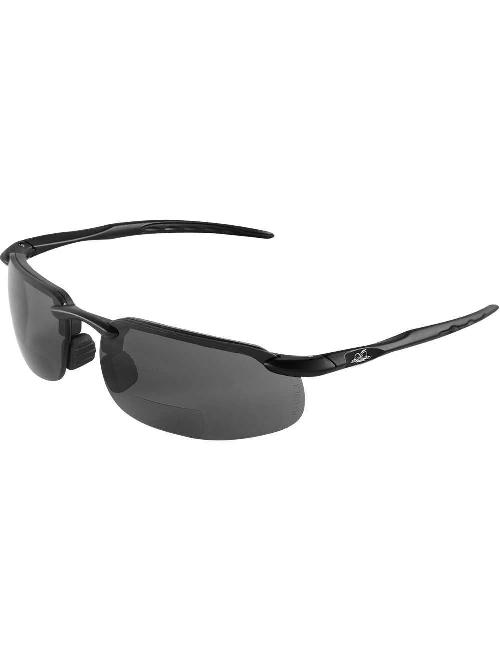 Bifocal Reader Style Lens, Matte Black Frame Safety Glasses - LIMITED STOCK - BH106325