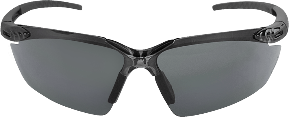 Mojarra® Dark Smoke Anti-Fog Lens, Crystal Black Frame Safety Glasses - BH1133AF