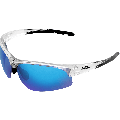 Wahoo® Blue Mirror Lens, Crystal Clear Frame Safety Glasses