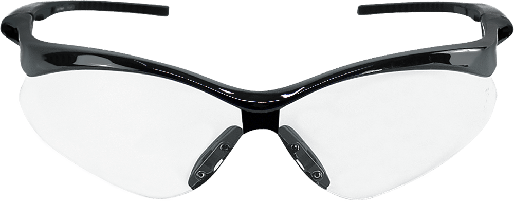 Spearfish® Clear Lens, Shiny Black Frame Safety Glasses - BH2251