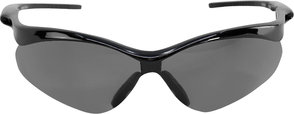 Spearfish® Smoke Lens, Shiny Black Frame Safety Glasses - BH2253