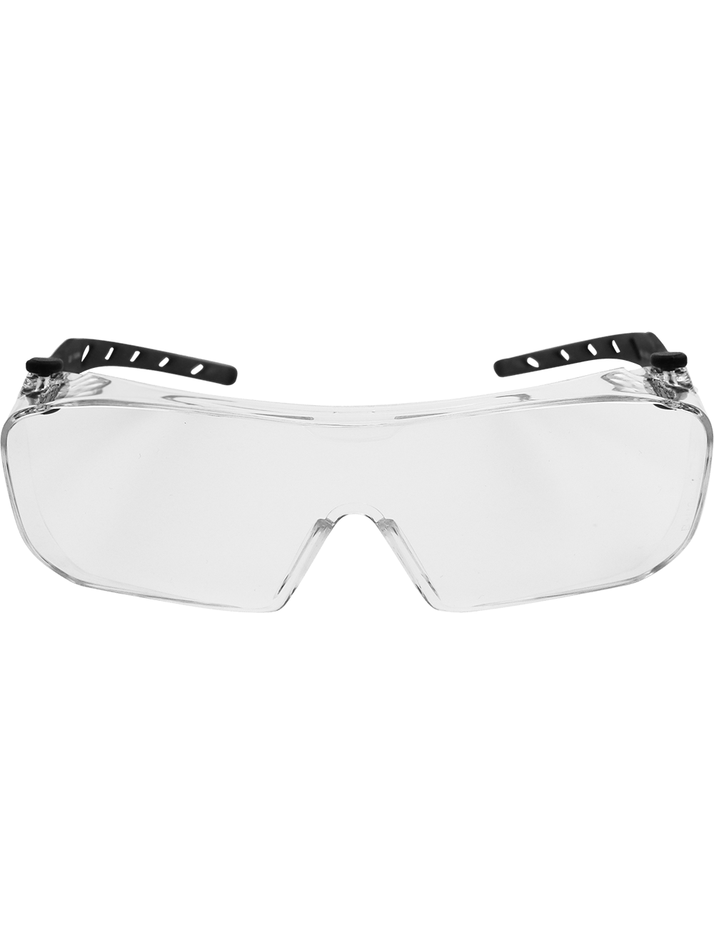 Over-The-Glass Clear Lens, Frosted Gray Frame Visitor Specs Safety Glasses - BH3131