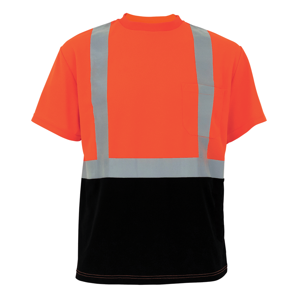 FrogWear® HV Self-Wicking Polyester Short-Sleeved High-Visibility Shirt - GLO-005B