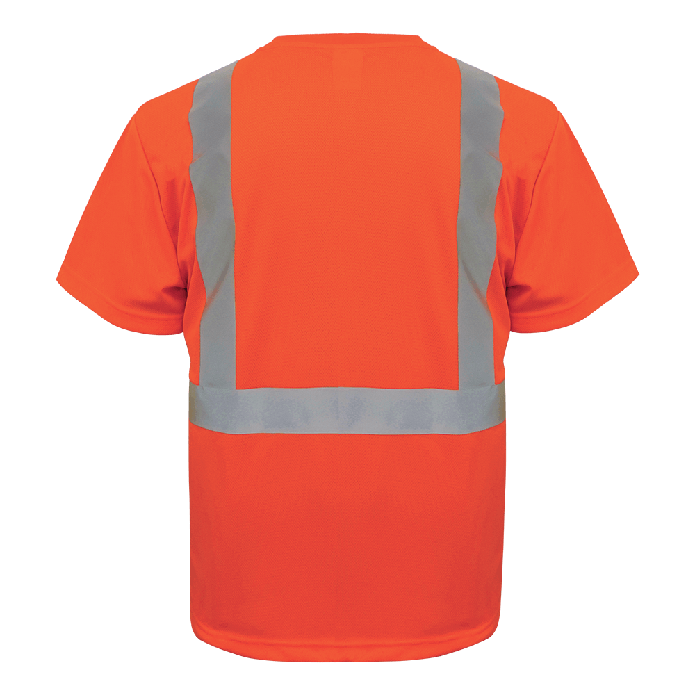 FrogWear® HV Self-Wicking Polyester Short-Sleeved High-Visibility Shirt - GLO-005B