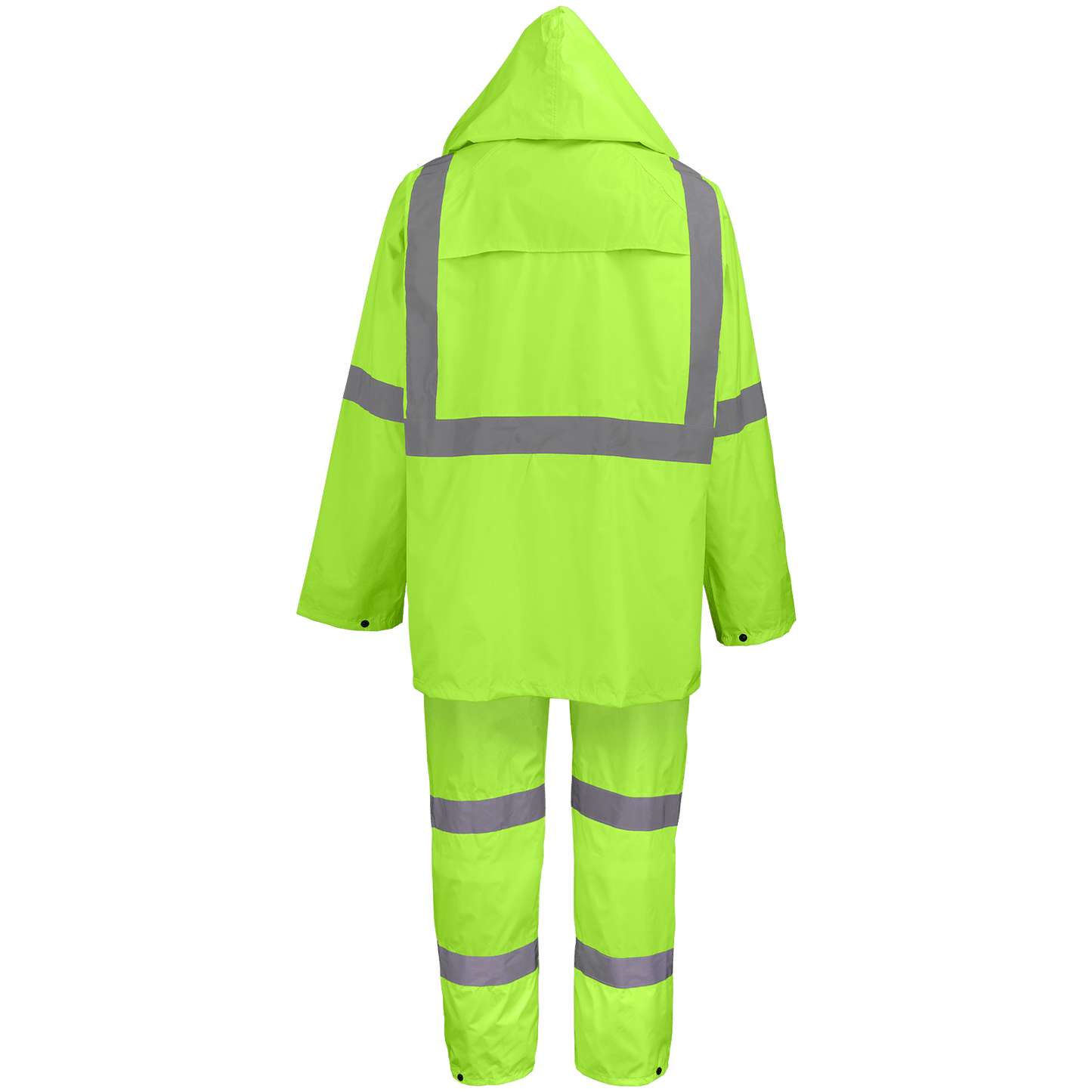 FrogWear® HV Three-Piece High-Visibility Rain Suit - GLO-8000