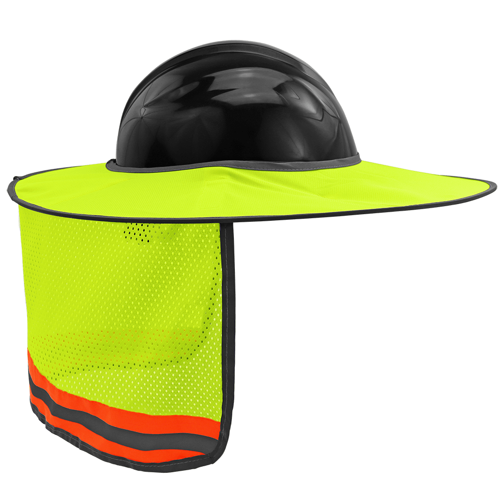 FrogWear® HV Enhanced Visibility Removable Hard Hat Sun Shade - GLO-HNS1