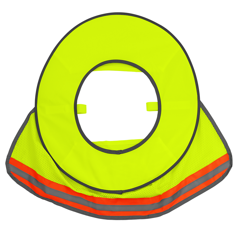 FrogWear® HV Enhanced Visibility Removable Hard Hat Sun Shade - GLO-HNS1
