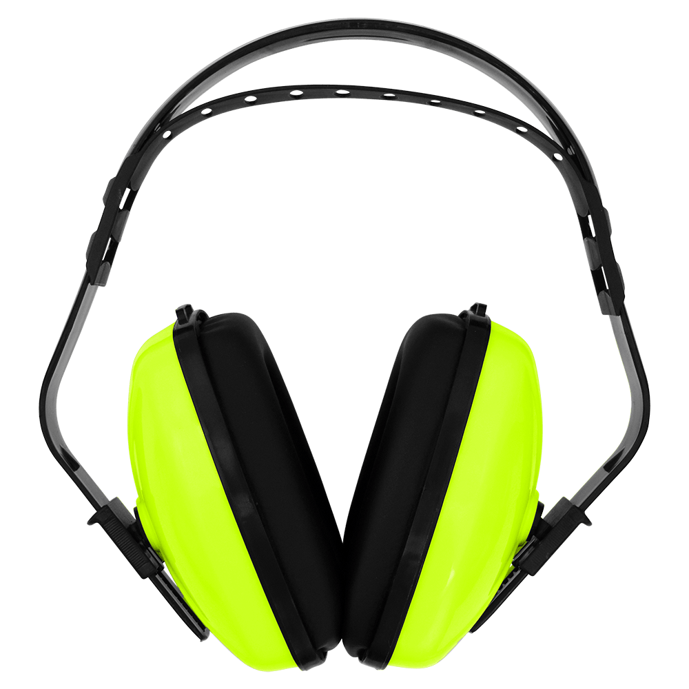 Bullhead Safety® Hearing Protection High-Visibility Economy Adjustable NRR 23 dB Earmuffs - HP-M1
