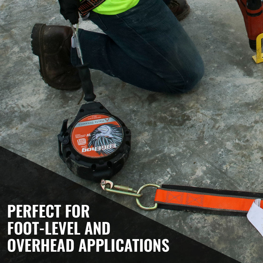 30′ EDGEHOG SRL W/ SNAP HOOK, CLASS 2