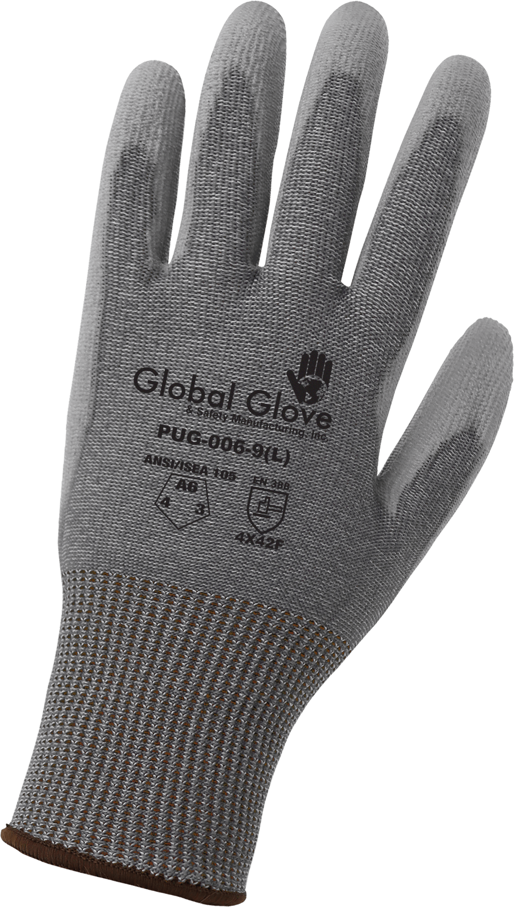 Economy Polyurethane Coated Cut Resistant Gloves Made with High-Density Nylon - PUG-006