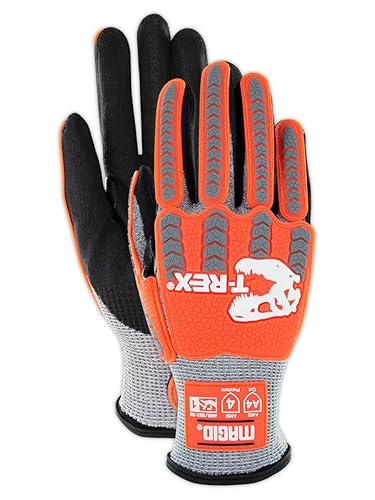 MAGID T-REX Flex Series ANSI A4 Foam Nitrile Coated Impact Gloves