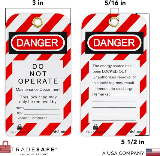 Trade Safe Lockout Tagout Tags - TS034