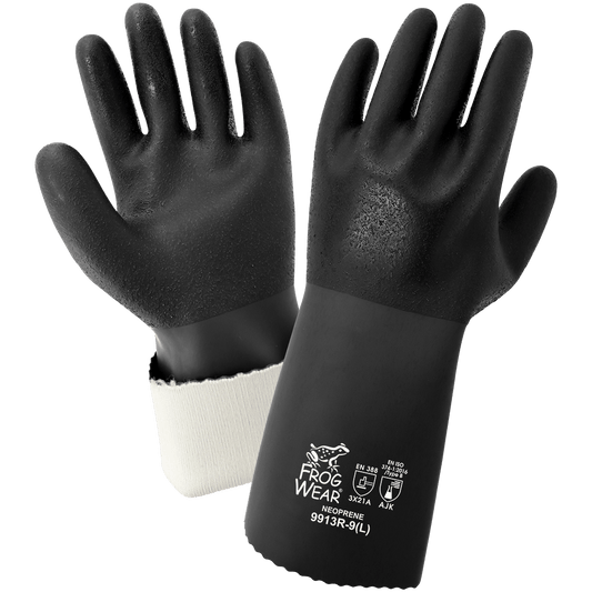 FrogWear® Premium Rough Finish 13-Inch Neoprene Chemical Handling Gloves - 9913R