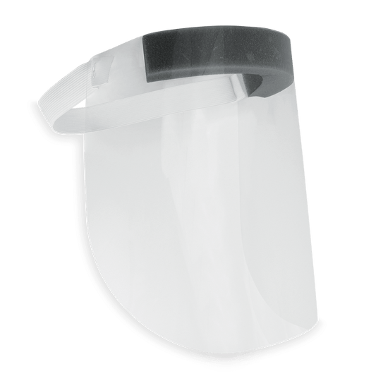 Clear Disposable Copolyester Face Shield with Foam Padding and Elastic Strap - BH-S1