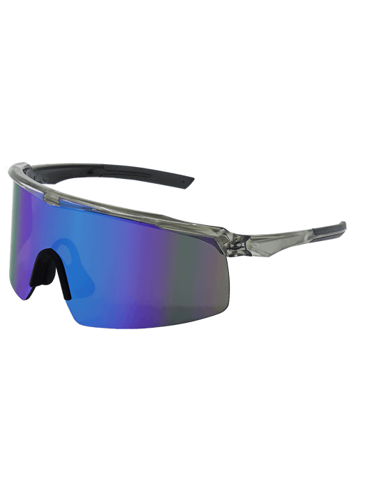 Whipray™ Green Mirror Performance Fog Technology Lens, Shiny Gray Frame Safety Glasses - BH32916PFT