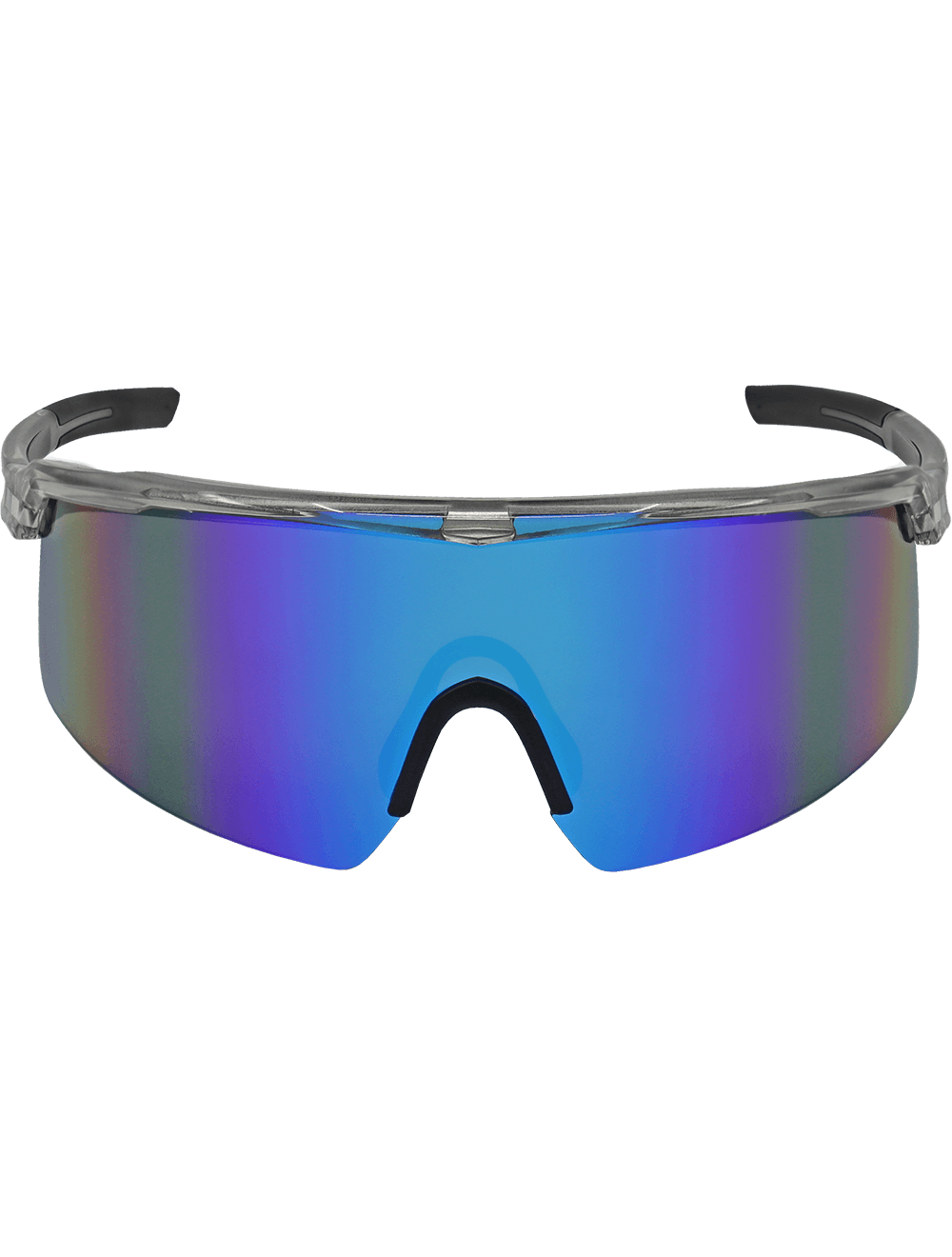 Whipray™ Blue Mirror Performance Fog Technology Polarized Lens, Silver Inlay Frame Safety Glasses - BH3219PFT