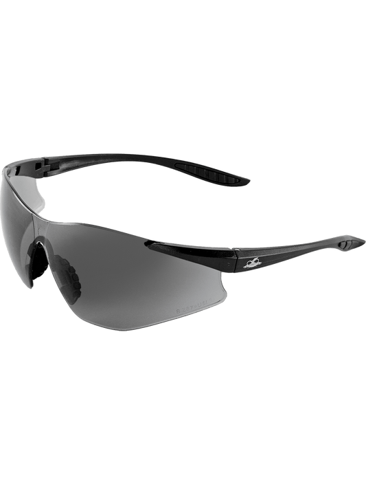 Snipefish® Smoke Anti-Fog Lens, Matte Black Frame Safety Glasses - BH763AF