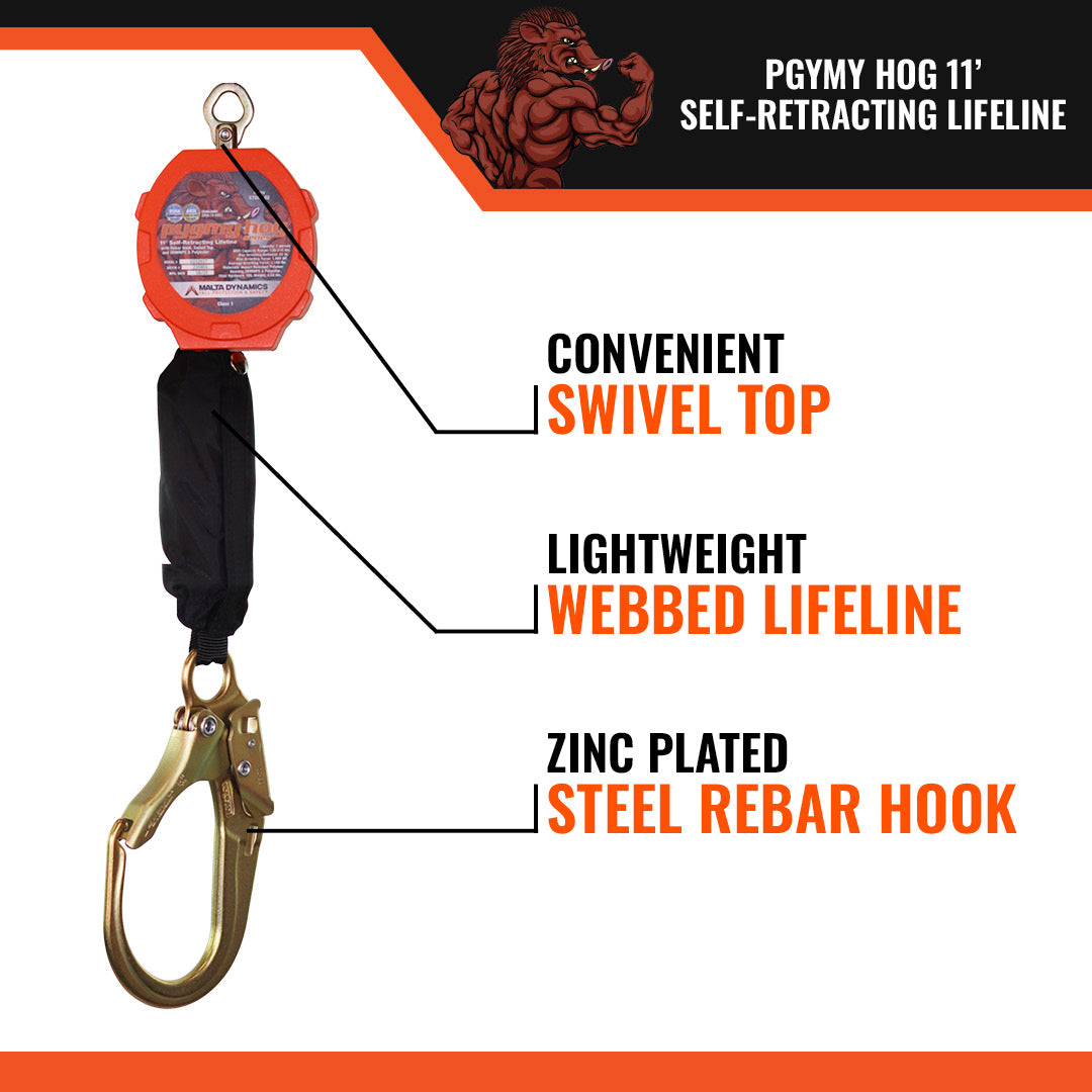 11′ PYGMY HOG DUAL SRL W/REBAR HOOK, CLASS 1-P