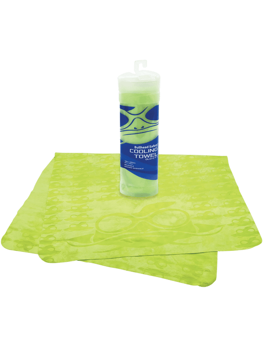 Bullhead Safety® Cooling High-Visibility Yellow/Green Cooling Towel - GLO-CT1