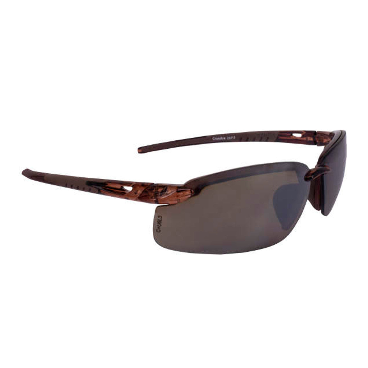 Crossfire Crystal Brown Frame with HD Brown Mirror Lens 29117, TS110