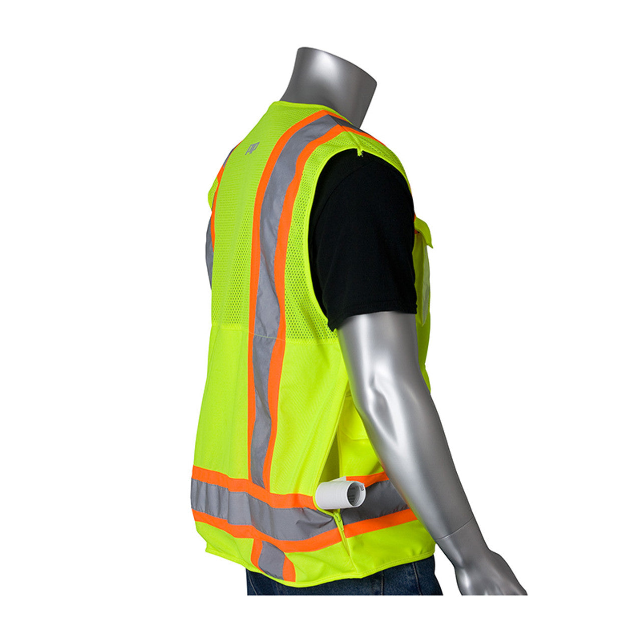 PIP Class 2 High Visibility Two-Tone 10-Pocket Surveyors Tech Vest TS-150