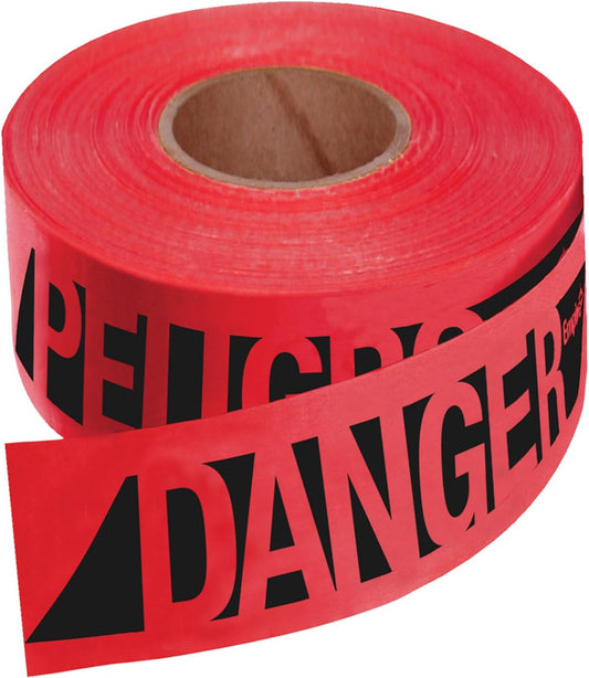 Barricade Tape - 3" x 500', "Danger" TS006
